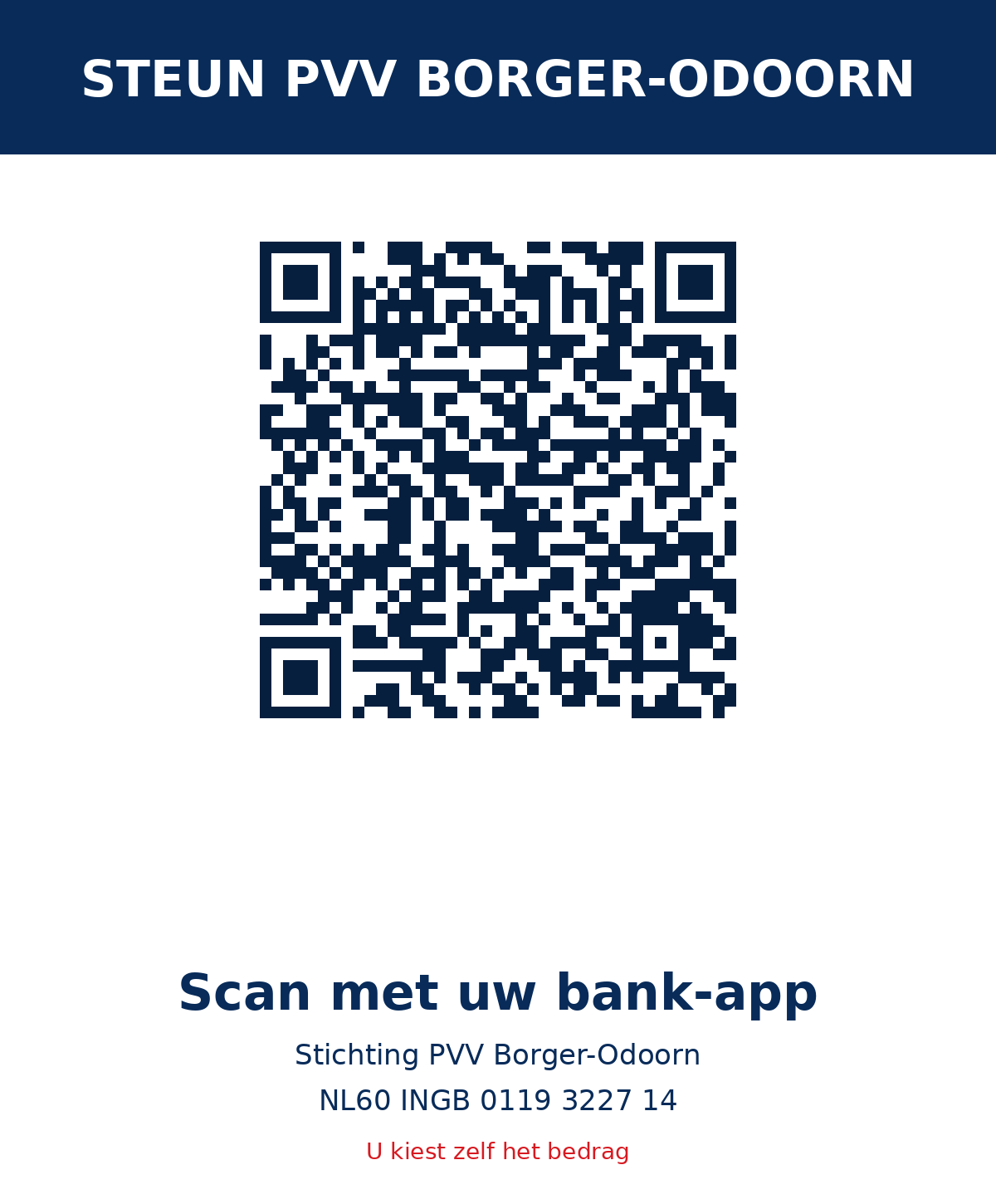 Donatie-QR voor Stichting PVV Borger-Odoorn